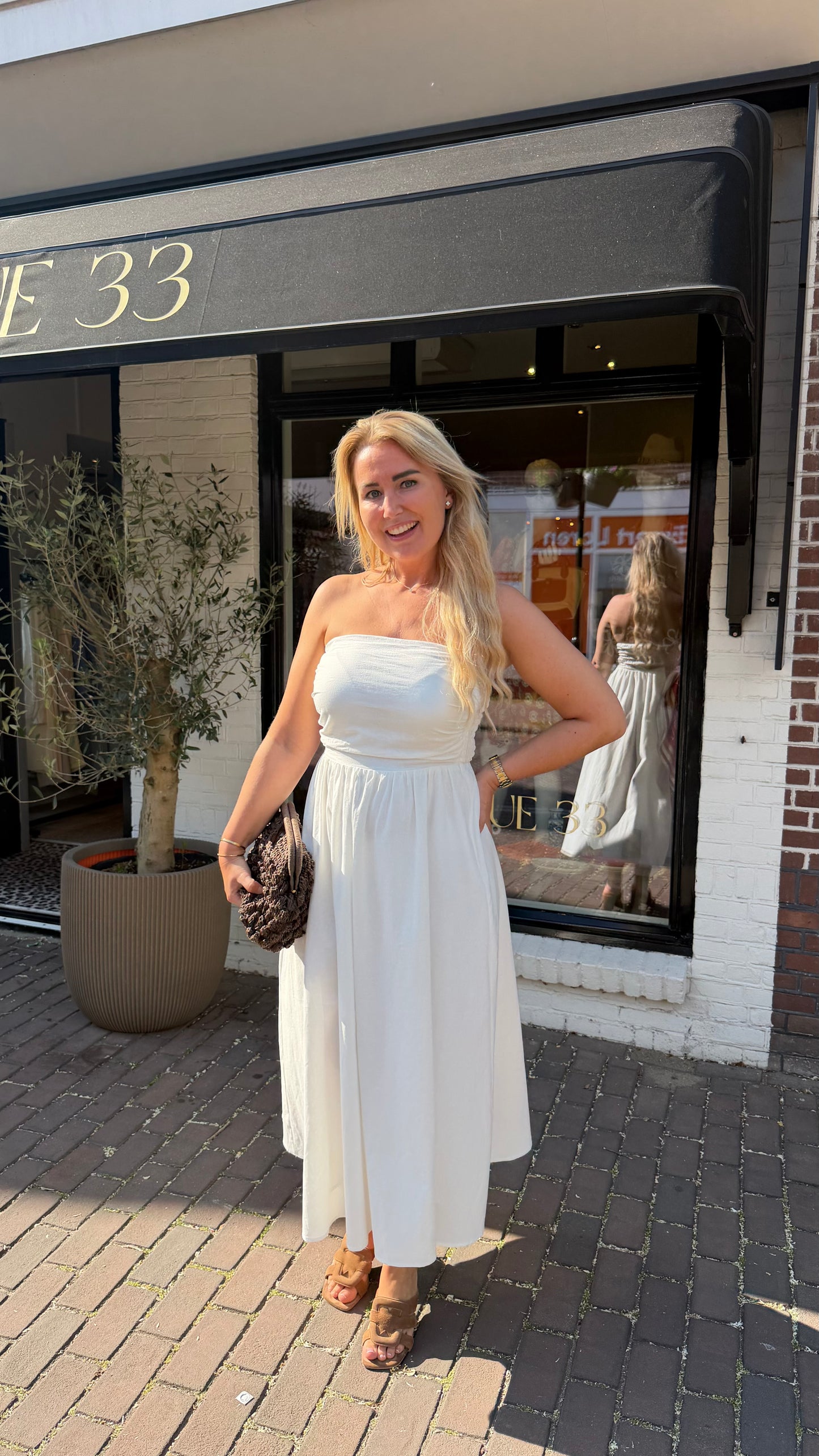 Jurk strapless