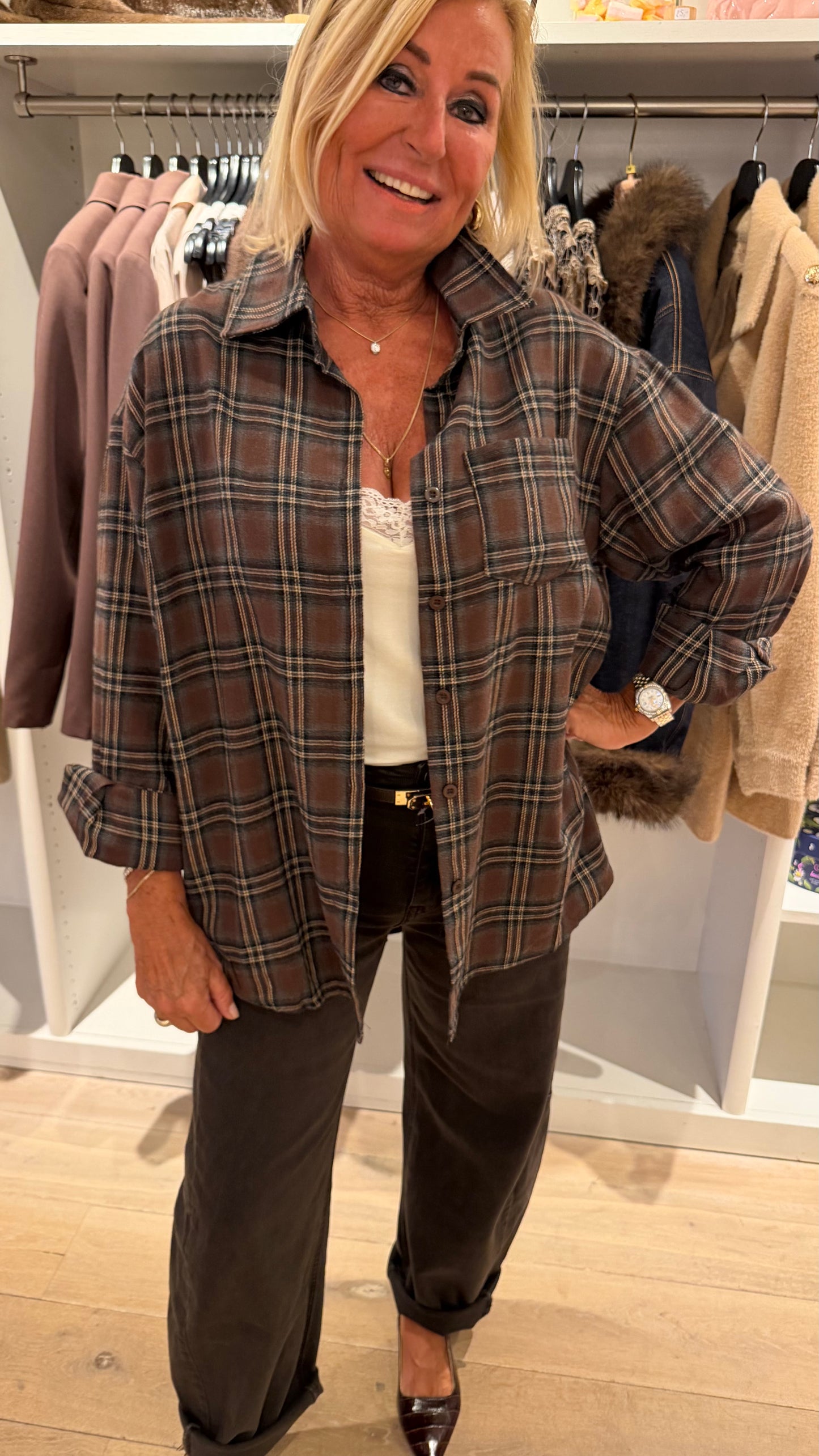 Blouse ruit