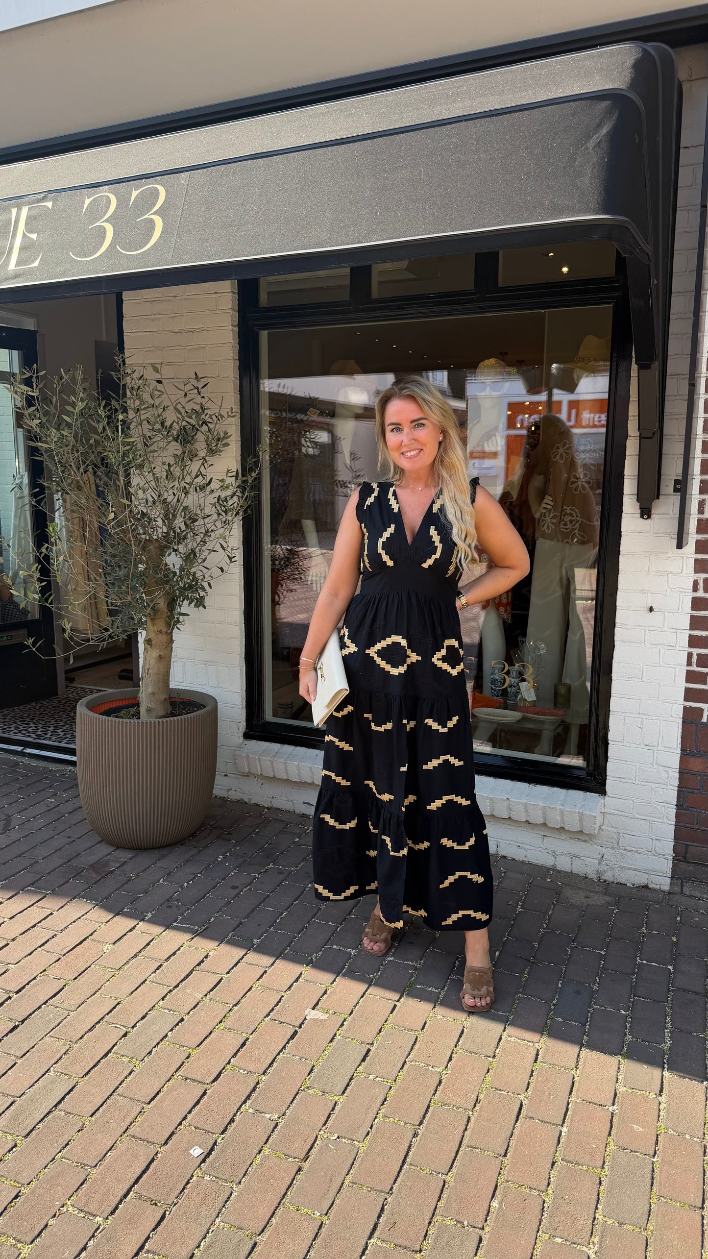 Jurk zwart greek