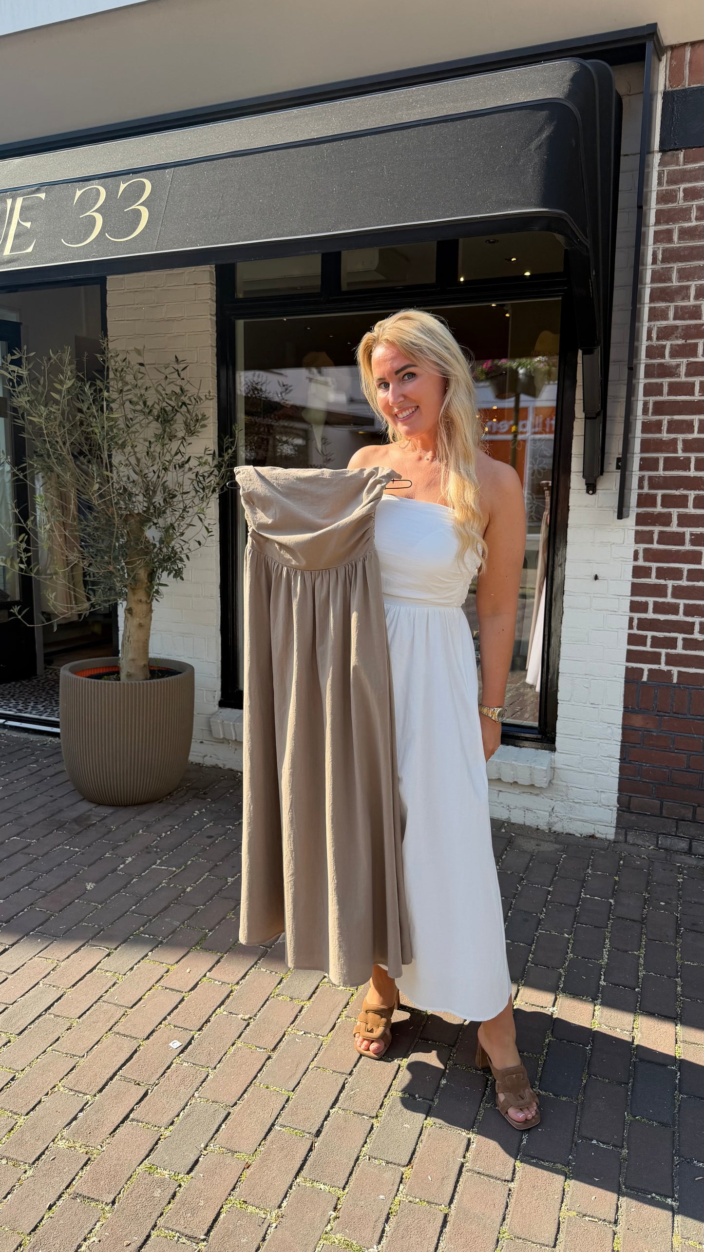 Jurk strapless