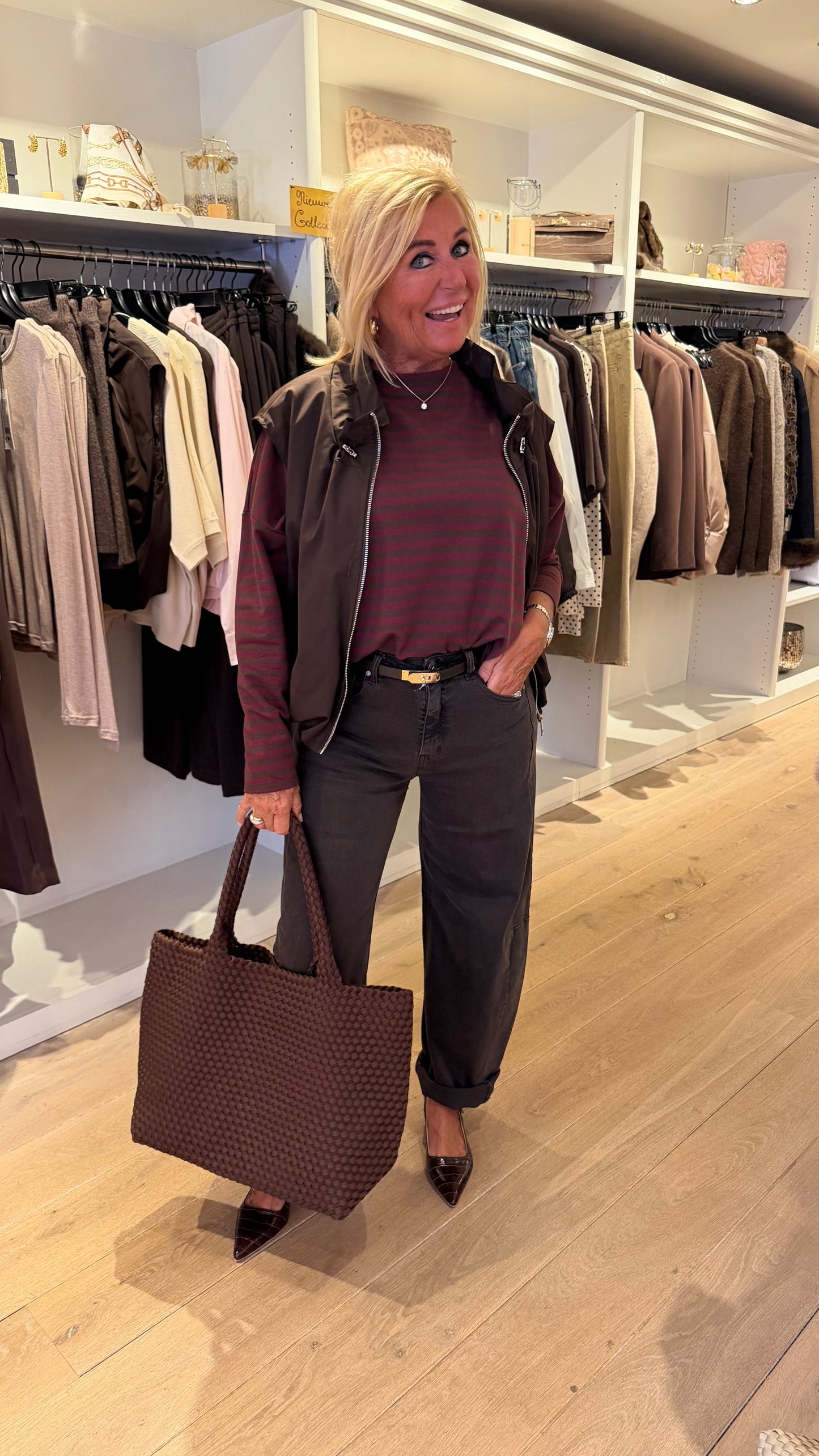 Jeans patty donkerbruin