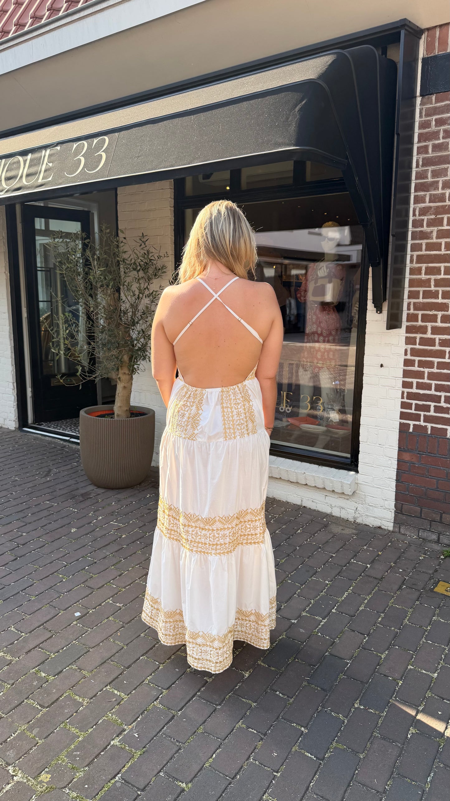 Jurk melia goud