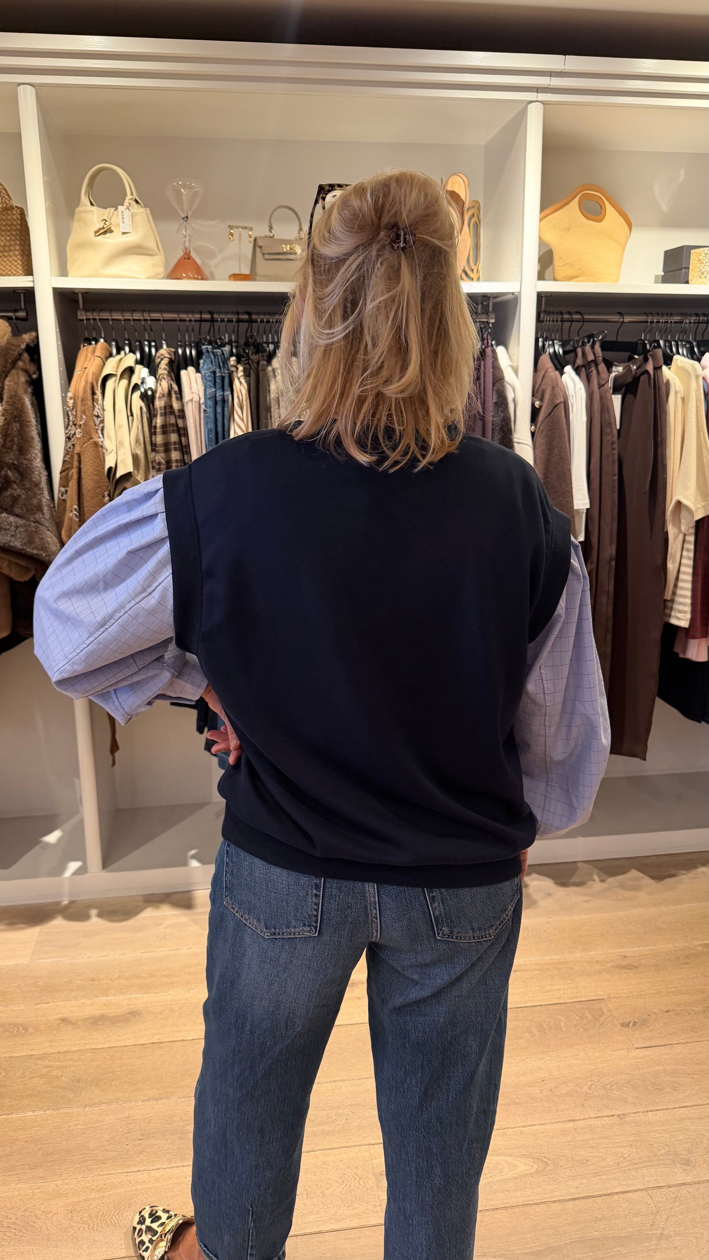 Peppercorn sweater blouse