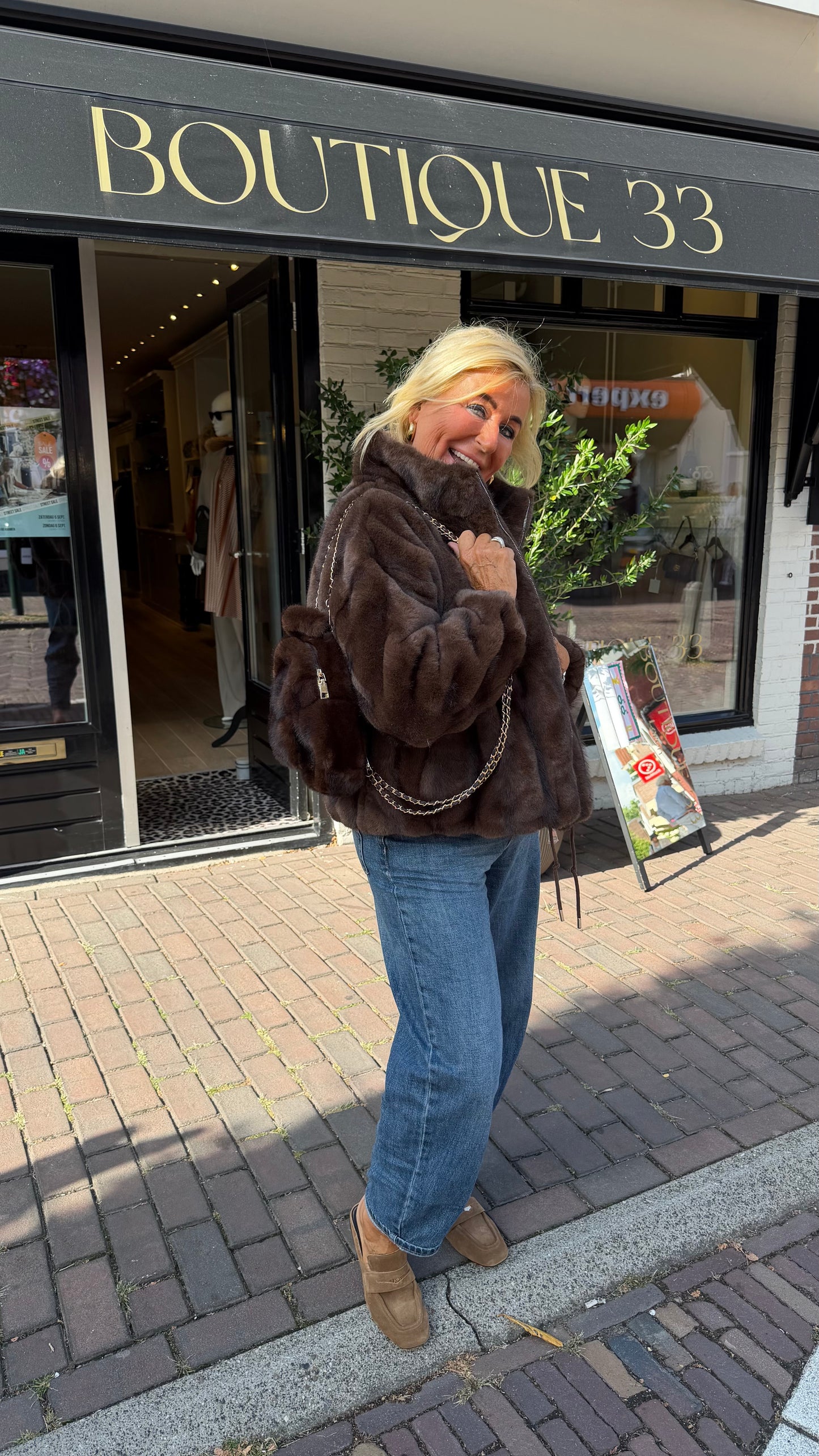 Bomber faux fur