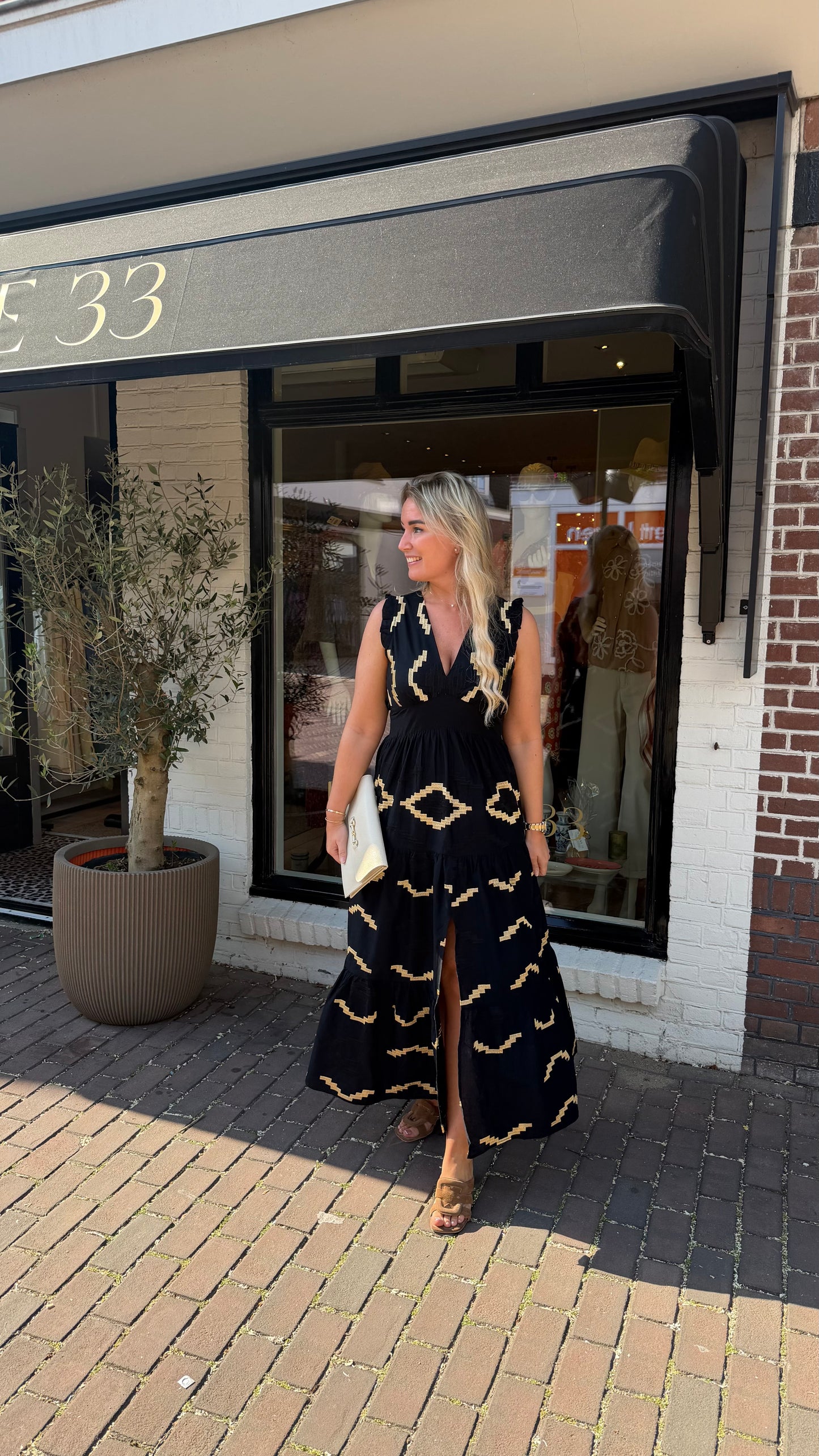 Jurk zwart greek