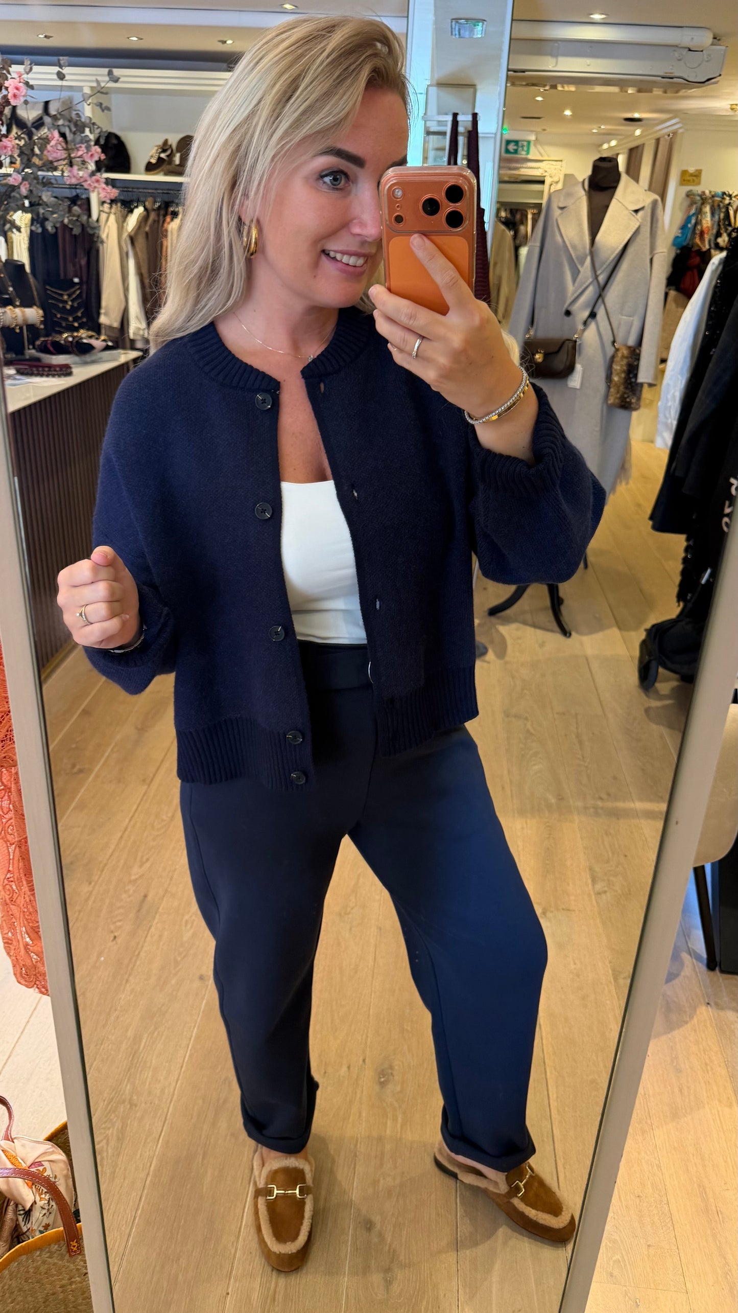Peppercorn sindy knit bomber