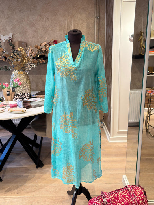 Marbella jurk turquoise