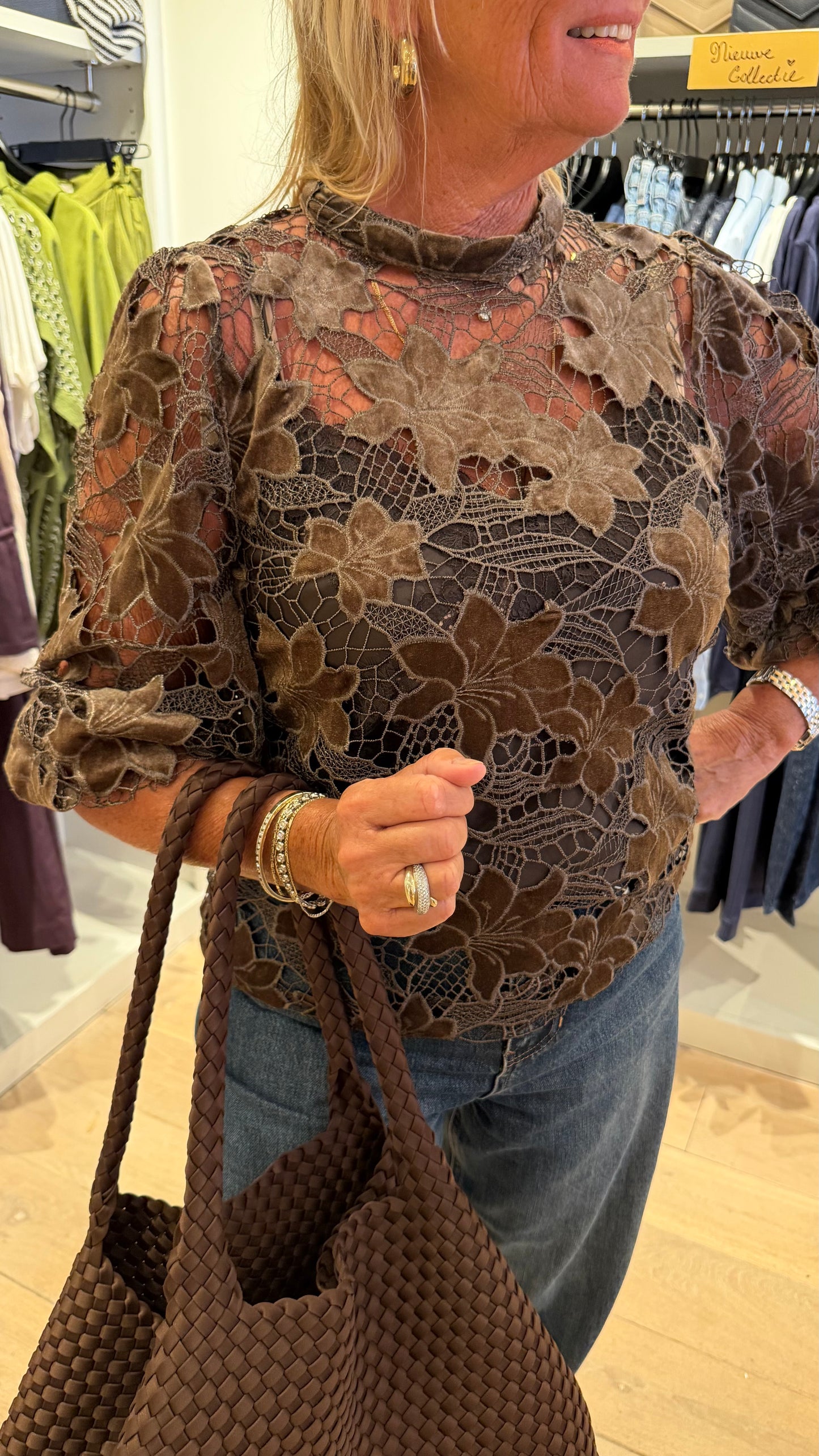 Aaiko blouse shaila velvet