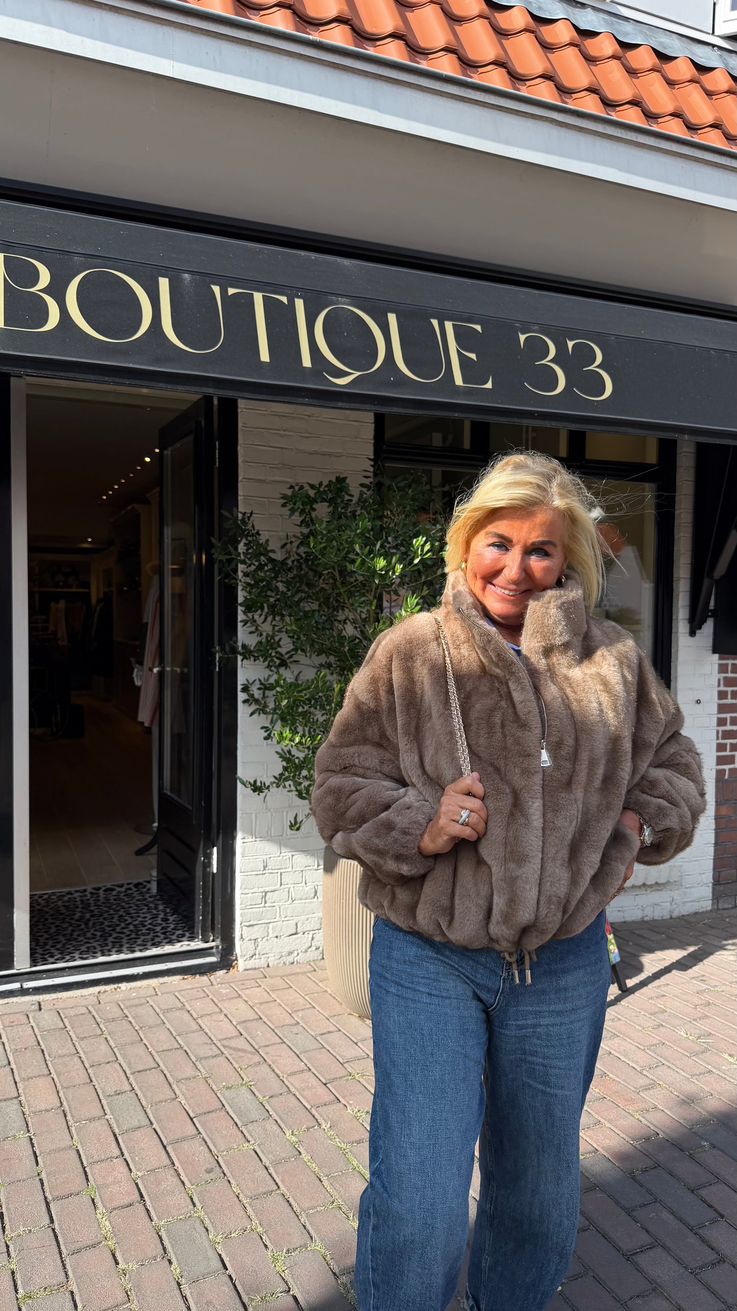 Bomber faux fur