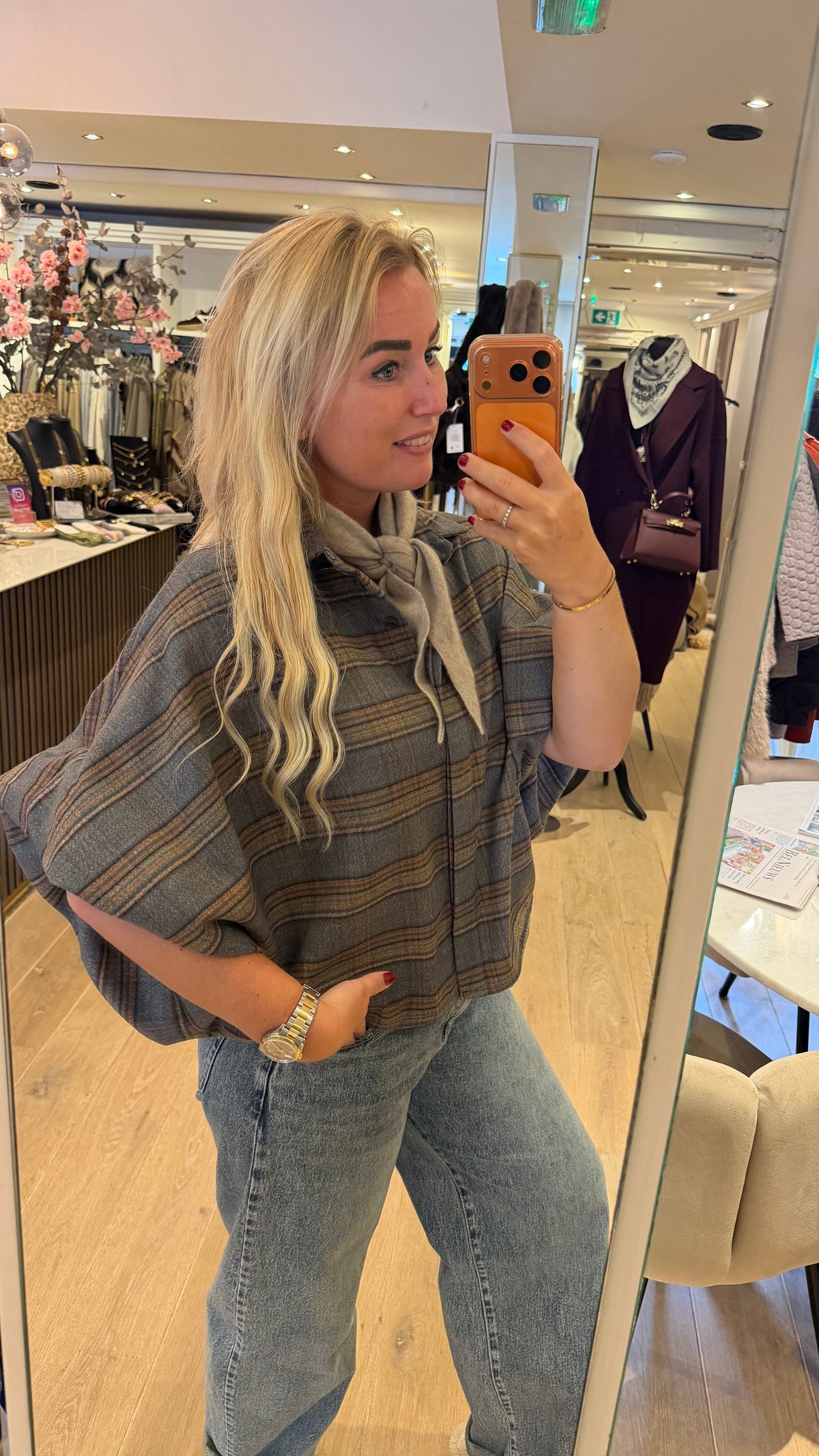 Blouse ruit oliver