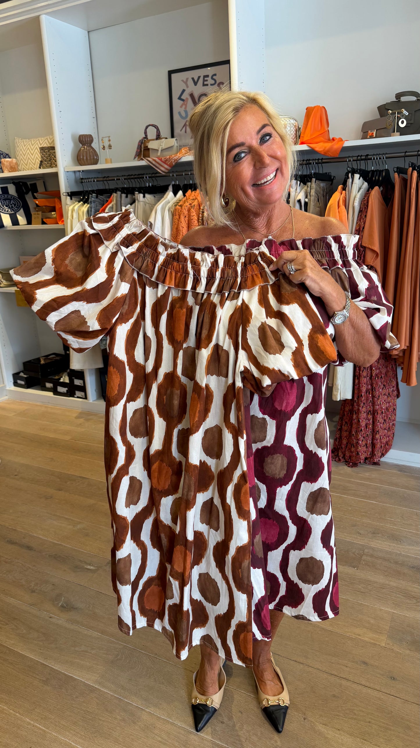 Jurk print azec